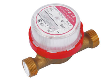 contatore per acqua domestico rotatorio del getto della ruota della pala di 15mm singolo per acqua calda