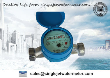 Singolo contatore per acqua magnetico del getto di Digital su misura OEM, contatore per acqua municipale d'ottone